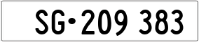 Trailer License Plate